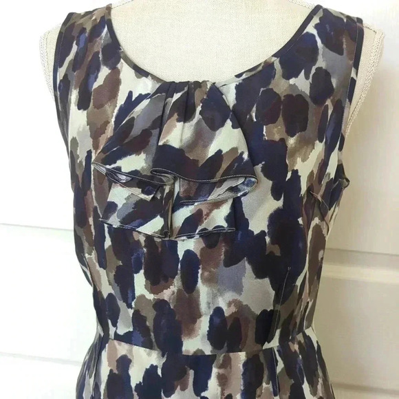 Kate Spade Leopard Print ruffle neck  Dress - Picture 3 of 6
